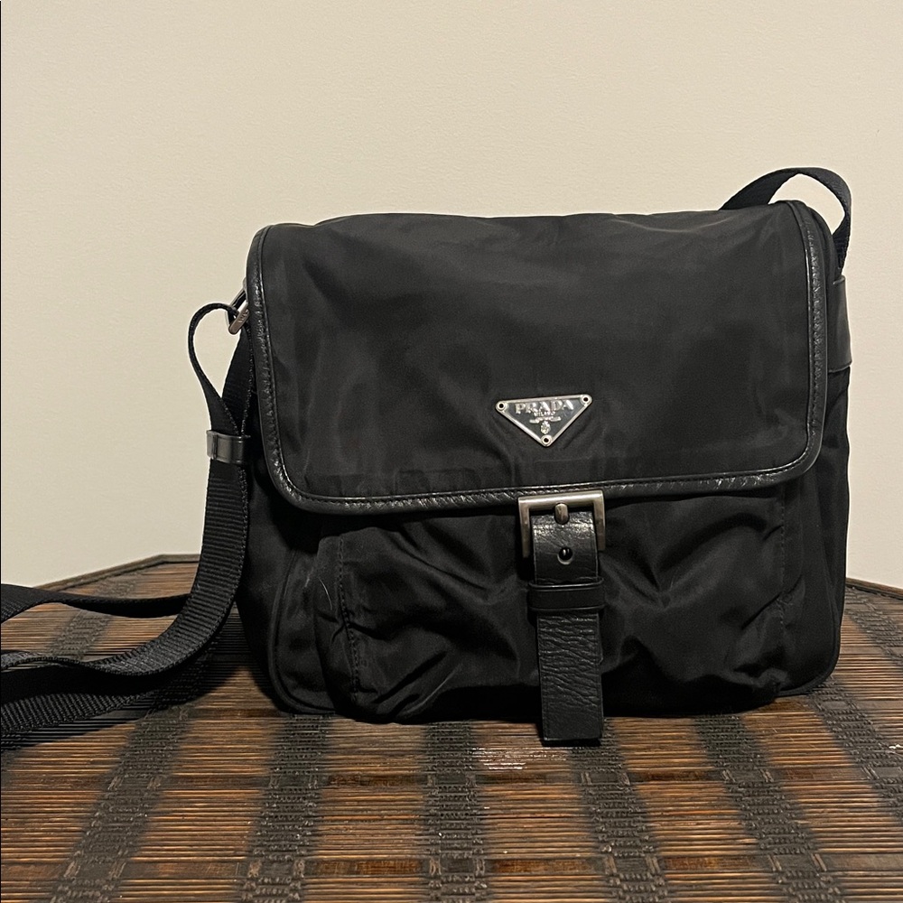 Prada Black Nylon Shoulder Bag